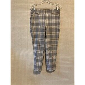 Jules and leopard pants women’s S plaid preppy classic